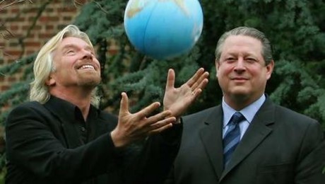 Al Gore és Branson együtt mennek az Antarktiszra