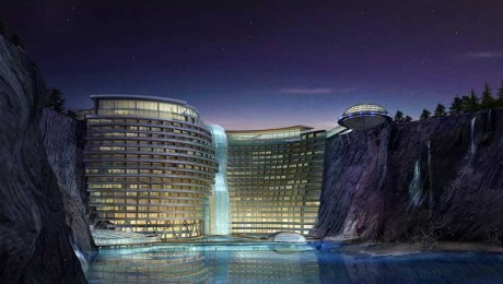 Földalatti, környezetbarát luxushotel épül Sanghajban